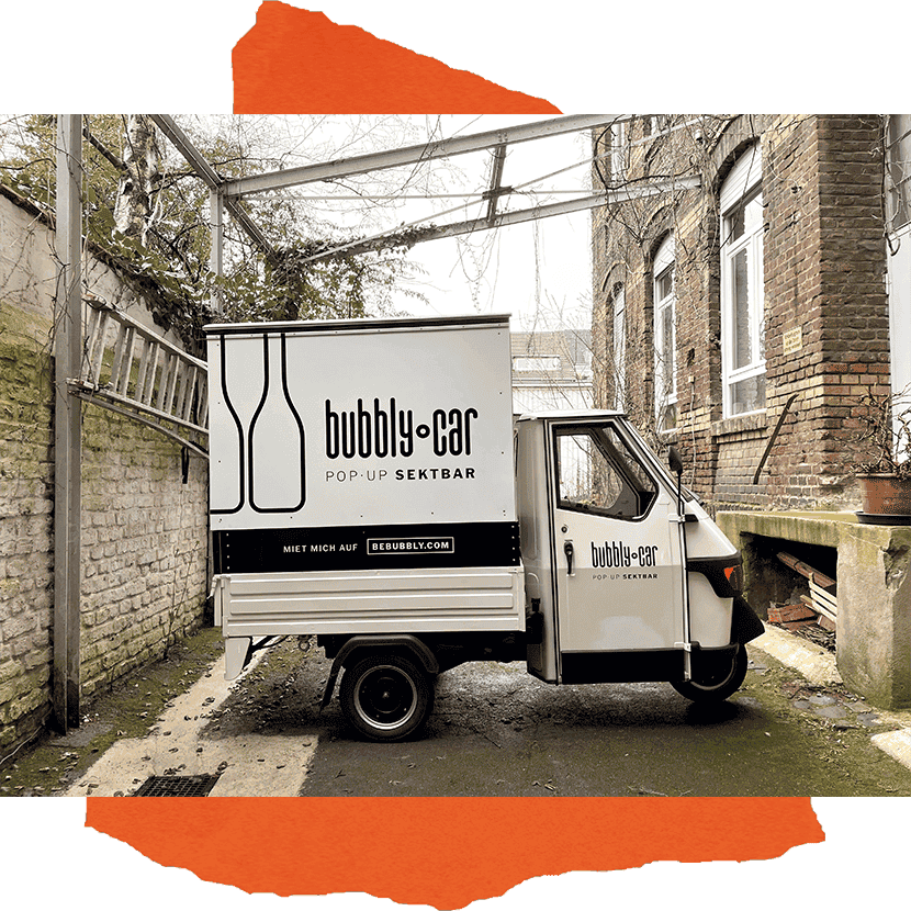 Das bubbly°car mit Branding