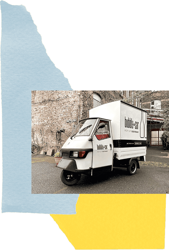Das bubbly°car in der Frontansicht