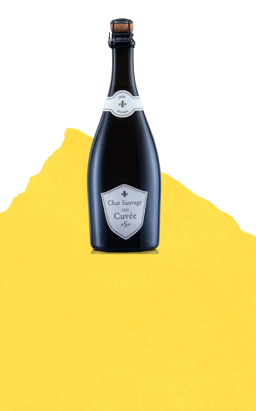 Flasche Chat Sauvage Cuvée S 2020 – hochwertiger Sekt aus dem Rheingau